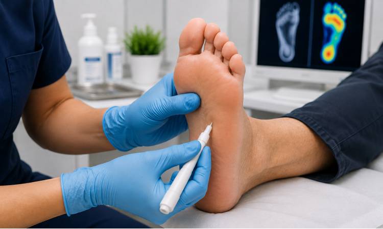 Diabetic foot assessment at Sidcup Foot Clinic