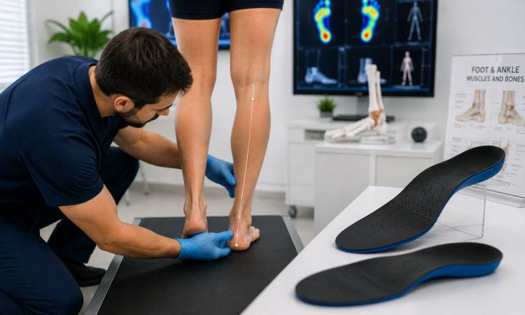 MSK assessment with off-the-shelf orthotics at Sidcup Foot Clinic