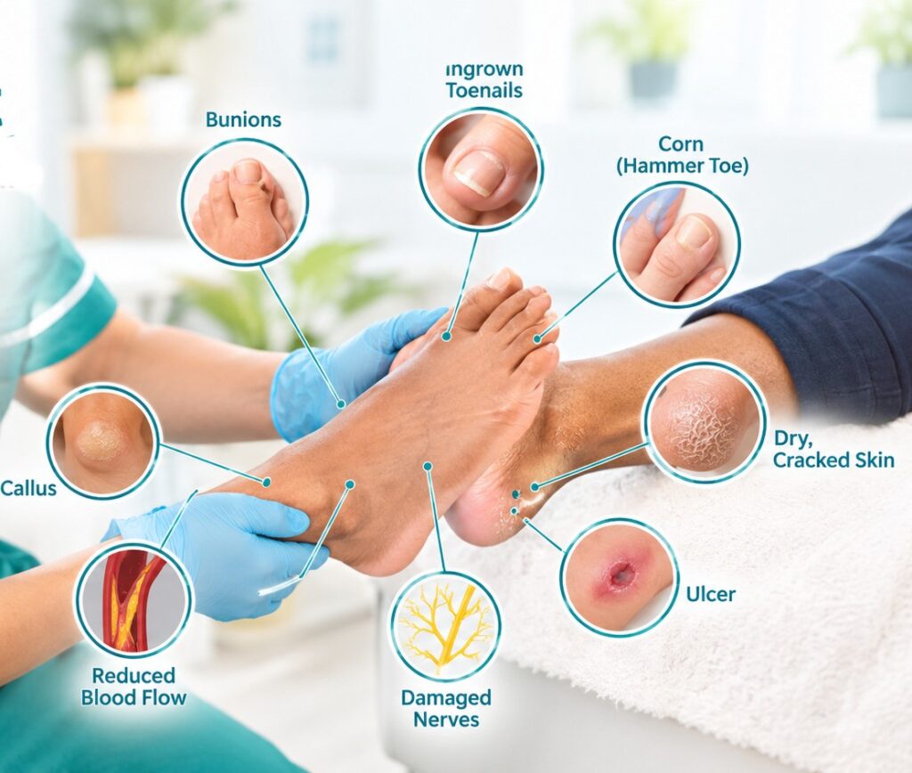 Podiatry services at Sidcup Foot Clinic